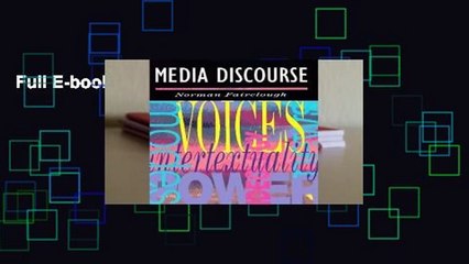 Full E-book Media Discourse  For Online
