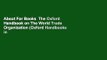 About For Books  The Oxford Handbook on The World Trade Organization (Oxford Handbooks in