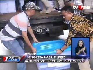 Tim Hukum BPN Serahkan Tiga Truk Alat Bukti Baru ke MK