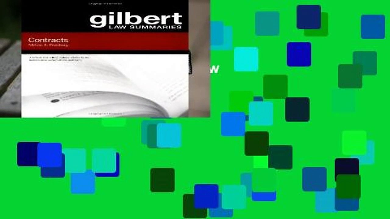 [MOST WISHED]  Gilbert Law Summaries on Contracts