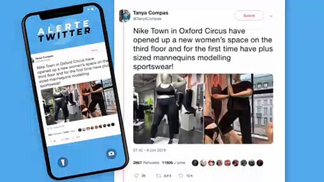 A Nike instala manequins plus size em suas lojas