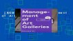 [NEW RELEASES]  Management of Art Galleries