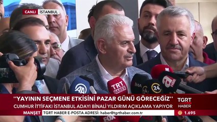 Binali Yıldırım: "Yayın Sonrası Erdoğan'la Telefonda Konuştuk, Tebrik Etti"