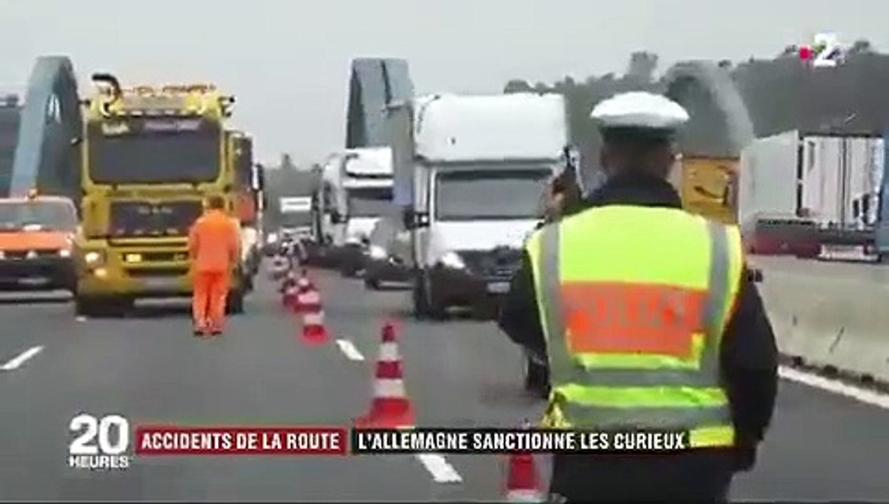 Allemagne: Découvrez les méthodes utilisées par les autorités pour lutter contre les automobilistes qui prennent des photos des accidents de la route - VIDEO