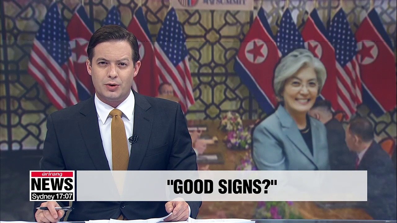 Minister Kang thinks there are good signs on resuming denuclearization talks between North Korea and the U.S.