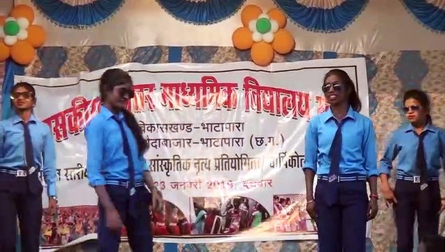 Children dancing at the farewell party