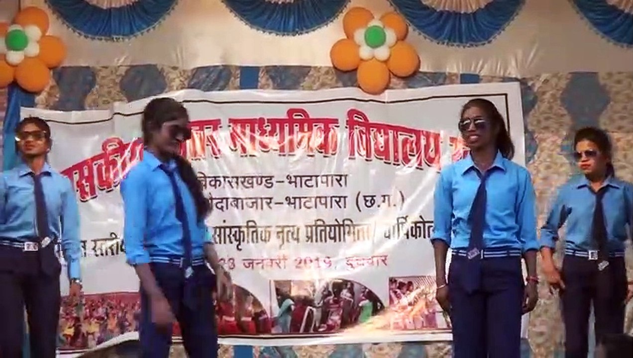 Children dancing at the farewell party