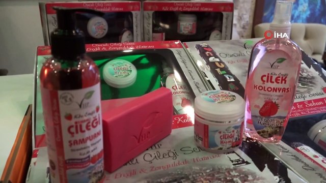 Osmanlı Çileği Aromasından Kozmetik Ürünler Yaptı