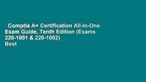 Comptia A  Certification All-In-One Exam Guide, Tenth Edition (Exams 220-1001 & 220-1002)  Best