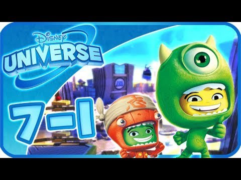 Disney Universe Walkthrough Part 7 - 1 (PS3, Wii, X360) 100% ~ Monsters Inc - 1