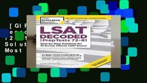 [GIFT IDEAS] LSAT Decoded (Preptests 72-81): Step-By-Step Solutions for the 10 Most Recent