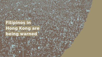 Filipinos in Hong Kong are being warned