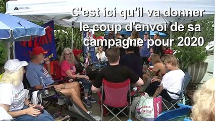Les partisans de Trump campent dans le centre-ville d'Orlando