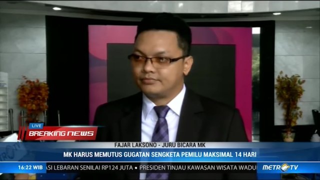 Sidang Lanjutan Diundur, Jadwal Putusan Sengketa Pilpres Tak Berubah