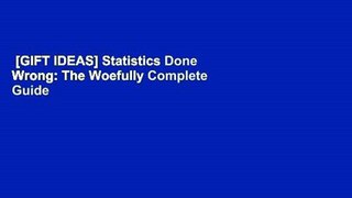 [GIFT IDEAS] Statistics Done Wrong: The Woefully Complete Guide