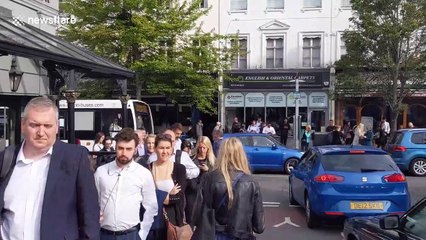 South Western Railway strikes cause 'half a mile' long queue at Surbiton train station