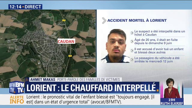 On attendait ça depuis une semaine. Le porte-parole des familles de victimes témoigne son soulagement après l'interpellation du chauffard de Lorient