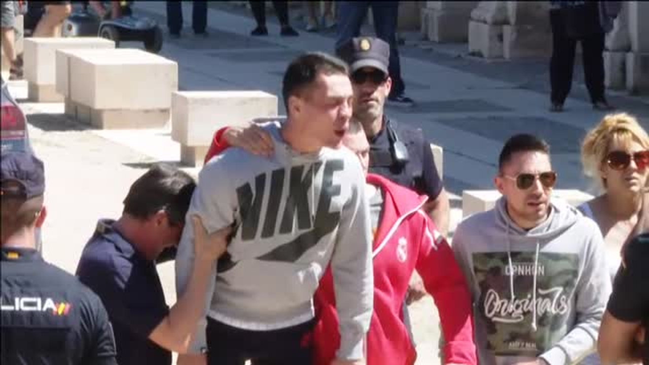 Enorme tensión a la llegada de 'Juanin' a los juzgados de Aranjuez