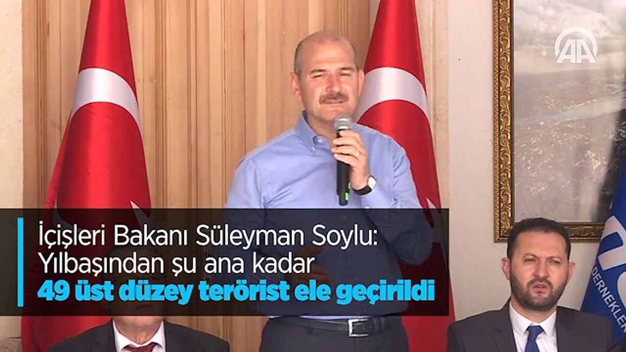 İçişleri Bakanı Süleyman Soylu: Yılbaşından şu ana kadar 49 üst düzey terörist ele geçirildi