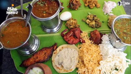 एक केले के पत्ते पर 25 व्यंजन