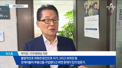 손혜원에 애매했던 박지원, 검찰 발표 후 “취득 과정에 문제”