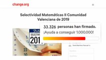 Estudiantes de Valencia piden la anulación del examen de Matemáticas de Selectividad