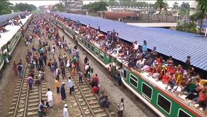 Los musulmanes vuelven a casa para celebrar el fin del Ramadán