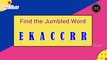 Guess the Jumble Words | Puzzle Time # 40 || Jumbled Words Puzzle - Word Scramble | Fill in the missing letters  || Viral Rocket