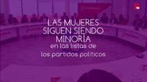 Las mujeres son minoría en las cabezas de lista de los principales partidos