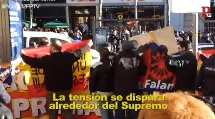 El juicio del 'procés' muestra a las dos Españas enfrentadas a las puertas del Supremo
