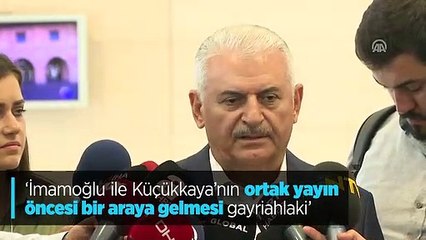 İmamoğlu ve Küçükkaya'nın yayın öncesi görüşmesine Yıldırım'dan tepki