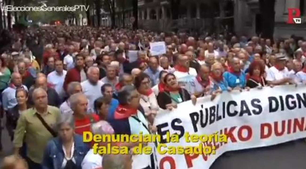 Los jubilados continúan reclamando unas pensiones dignas
