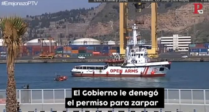 Presiones al gobierno para que acoja al barco de Open Arms