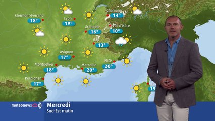 Prévisions météo de ce mercredi 19 juin