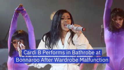 Cardi B Stuns Crowd With Wardrobe Malfunction