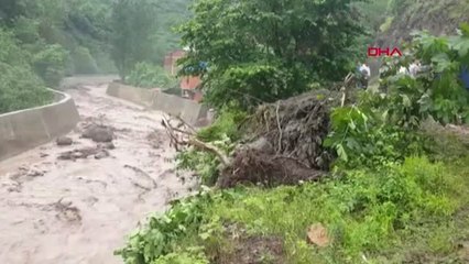 TRABZON'DA HES BORUSU PATLADI 2 KAYIP, 1 YARALI, MAHSUR KALANLAR VAR