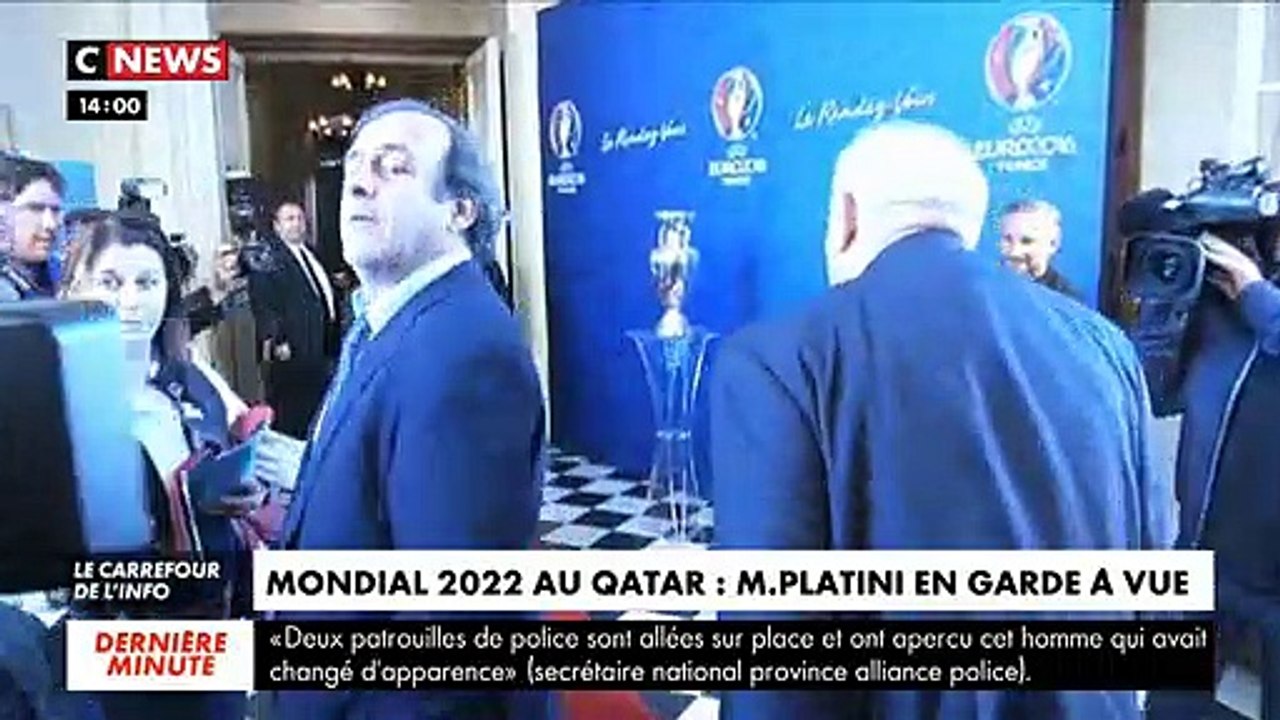 Mondial 2022 au Qatar: Placé ce matin en garde à vue, Michel Platini se dit "totalement étranger à des faits qui le dépassent"