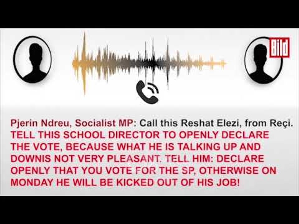 RTV Ora - Ndreu në përgjimet e “Bild”, i kërkon Drejtorit të Arsimit tu bëjë presion mësuesve