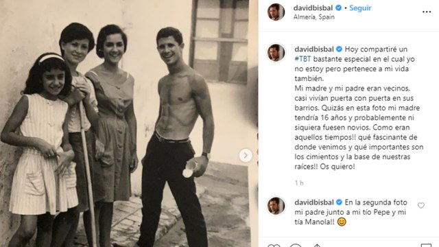 Bisbal comparte con sus seguidores un recuerdo familiar