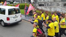 Los trabajadores de Alcoa en su marcha hacia Madrid