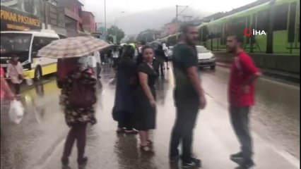 Bursaray'a yıldırım düştü, büyükşehir yıldırım hızında düzenleme yaptı