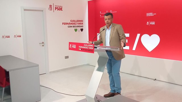 Rueda de prensa del PSOE de Extremadura