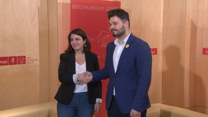 Lastra se reúne con Rufián en el marco de la ronda de contactos
