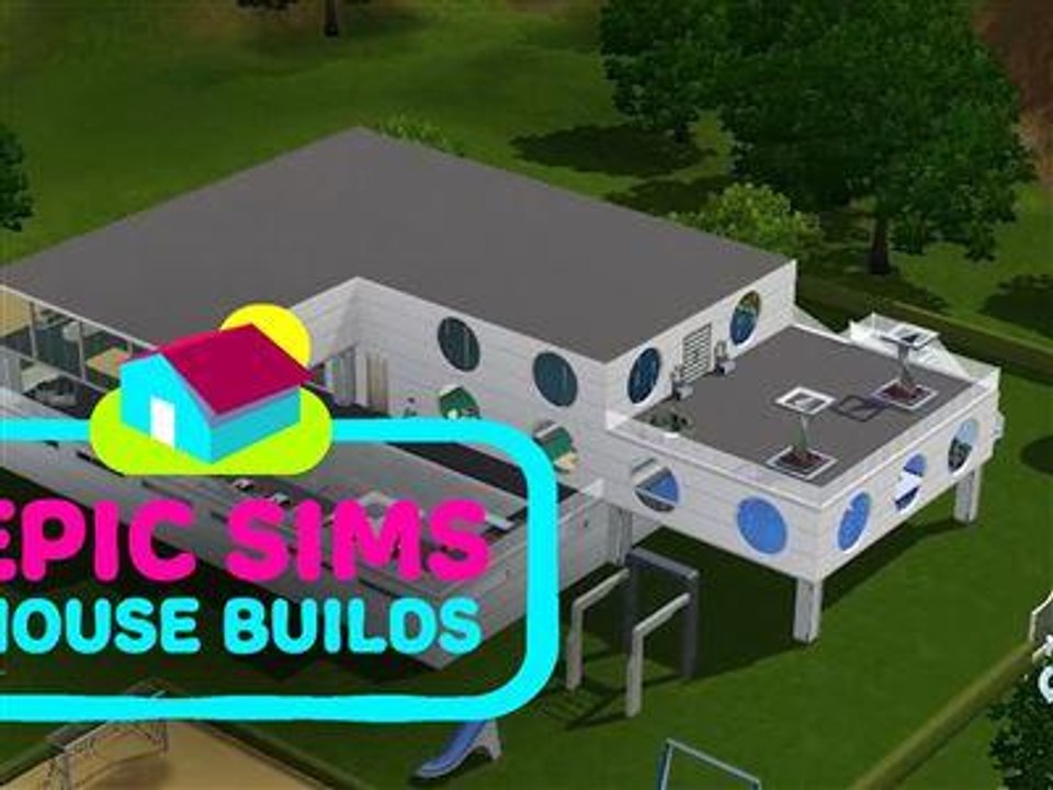 Les Sims : une vidéo accélérée de la construction d'une maison futuriste
