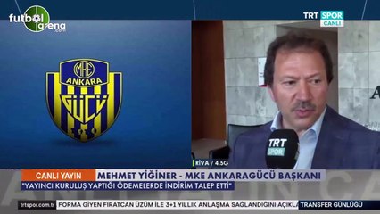 Mehmet Yiğiner: "Öncelikle transfer yasağı için uğraşıyoruz"