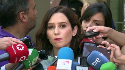 Ayuso está segura de que habrá acuerdo en la Comunidad de Madrid