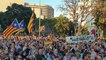 Miles de personas se concentran en Barcelona por el final del juicio del 1-O