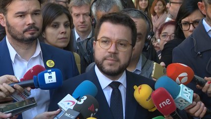 Video herunterladen: Aragonès, sobre el acta de Junqueras: 