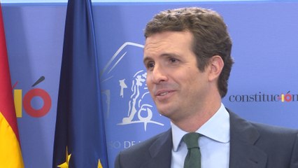 Download Video: Casado en rueda de prensa tras reunirse con Sánchez