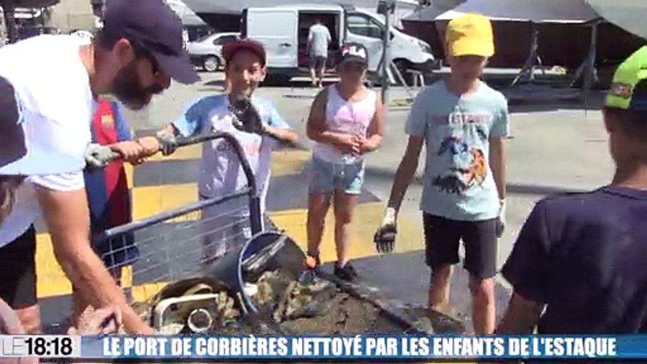 Le port de Corbières nettoyé par des élèves de l'Estaque